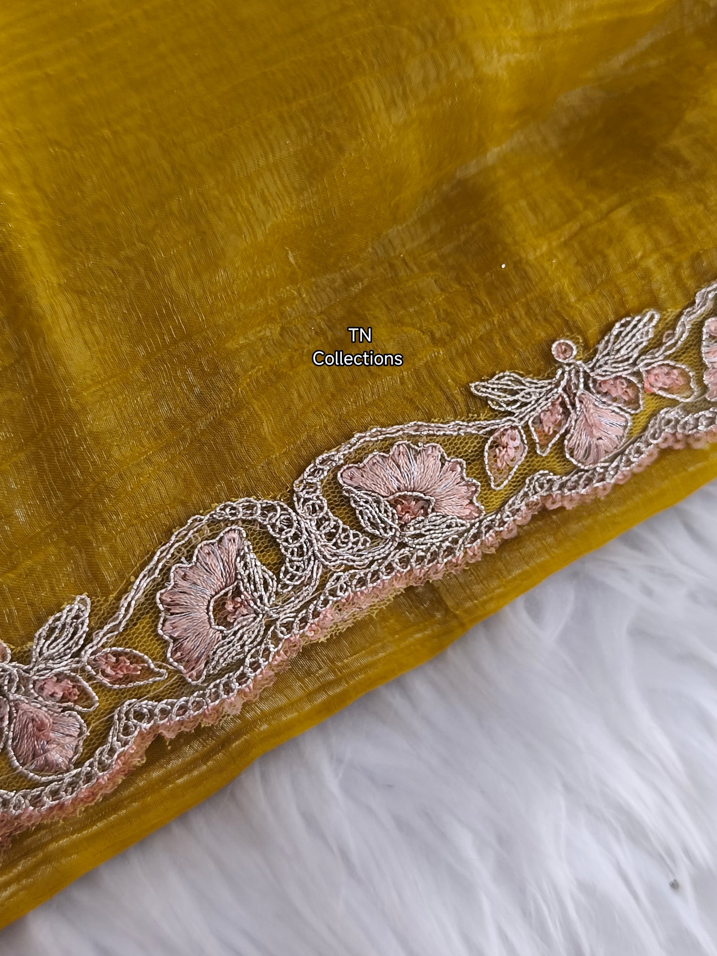 Designer Party Saree with Banglori work blouse material