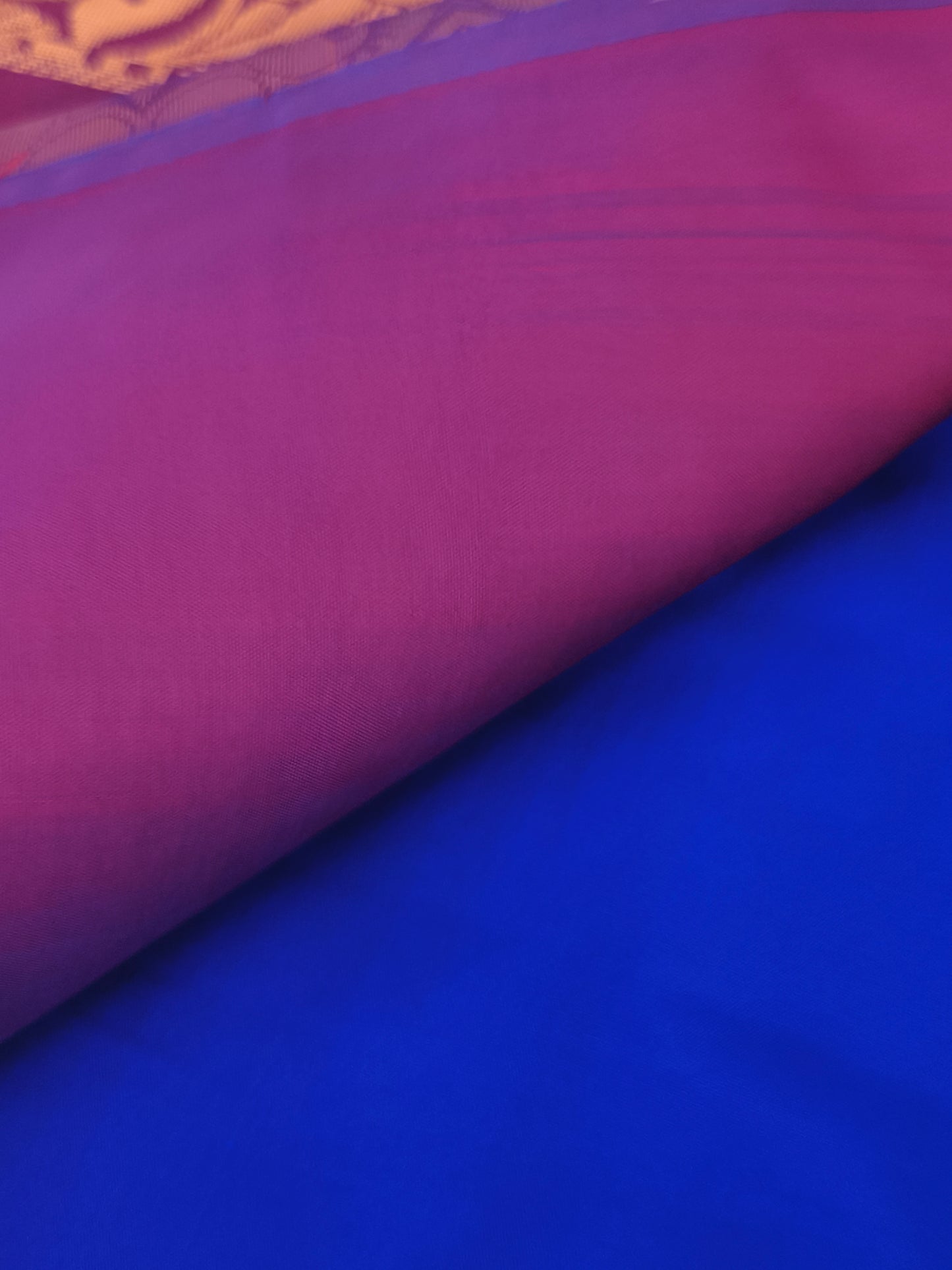 Border less Soft Silk Saree