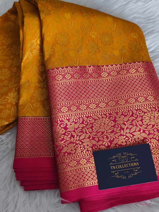 Traditional Colour Semi Kanchipuram Silk saree