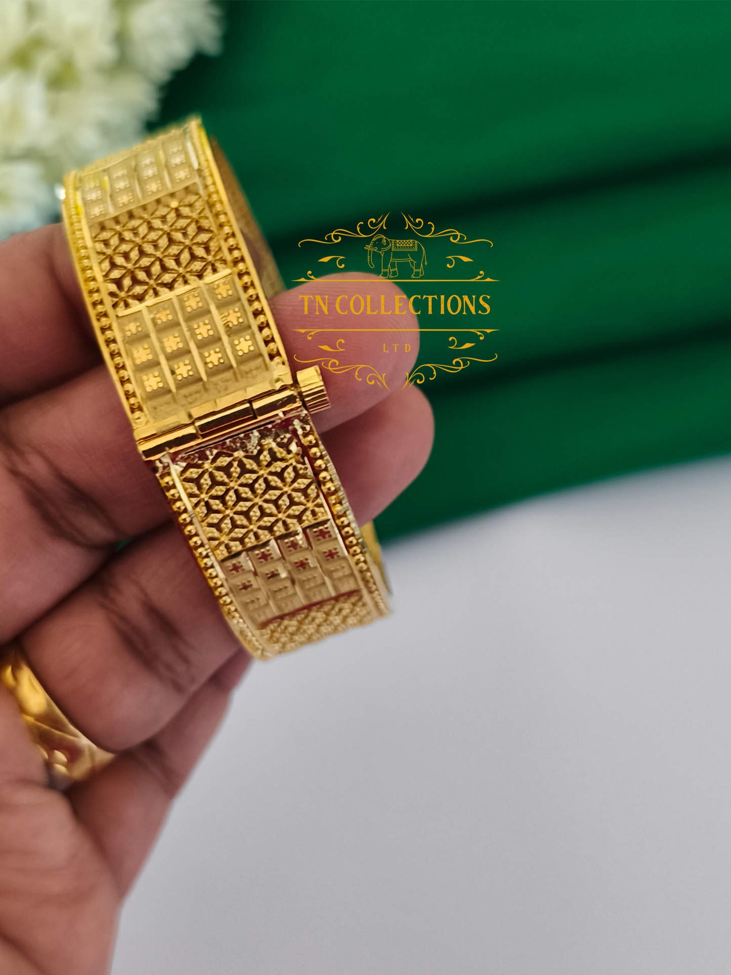 One Gram Gold Forming Screw Bangle