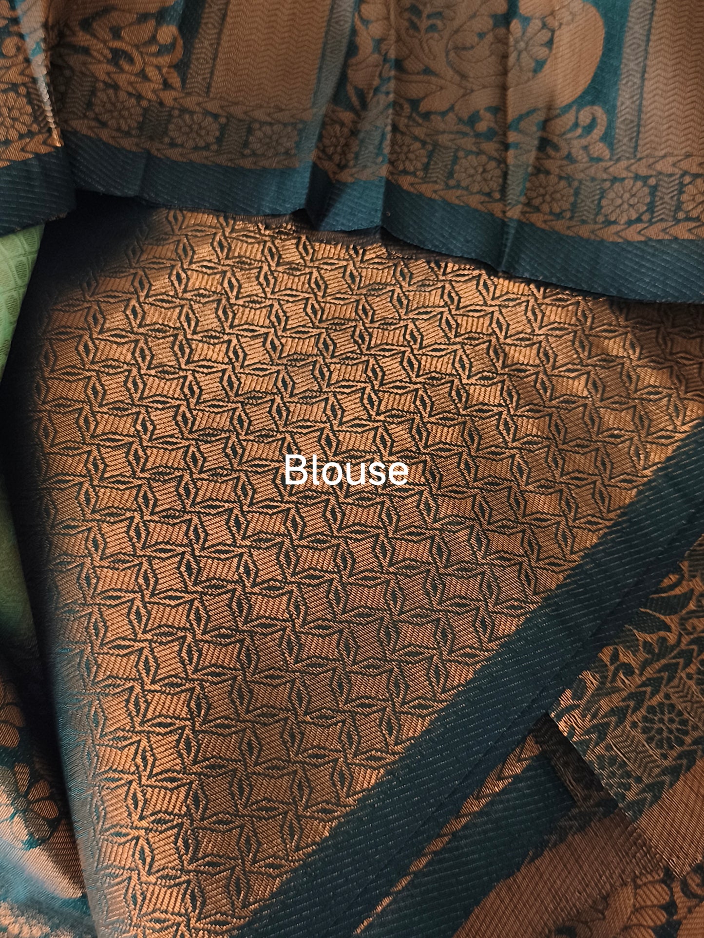 Light Green Soft Kubera pattu saree Grey