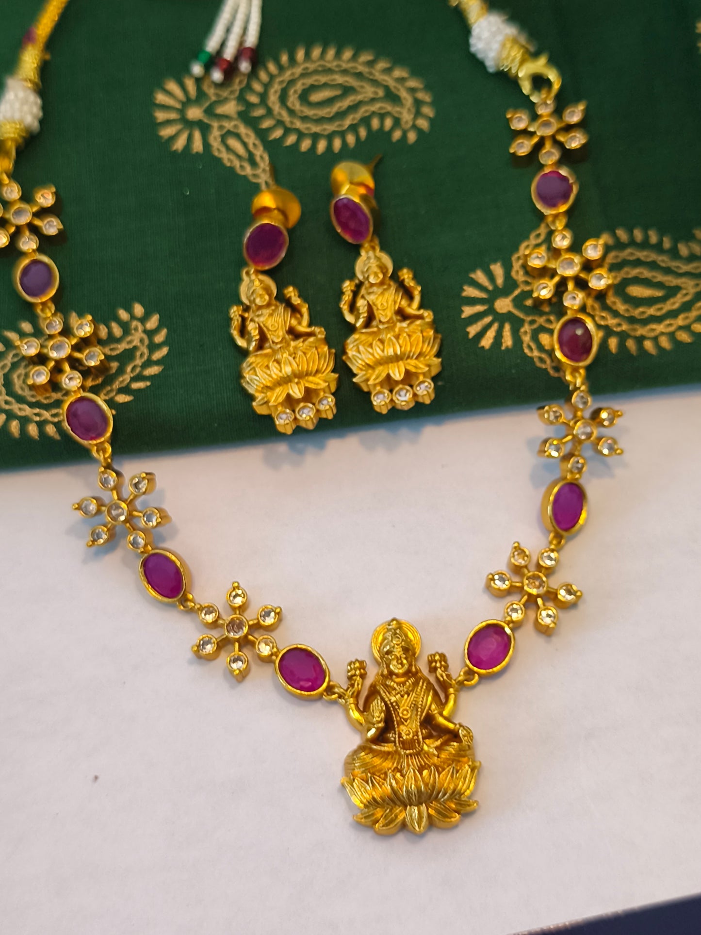 Matte Finish Luxmi Necklace Set