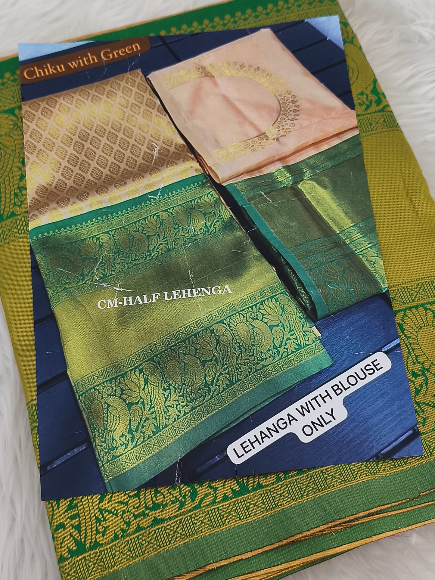 Lehenga with Unstitched Blouse Material Only