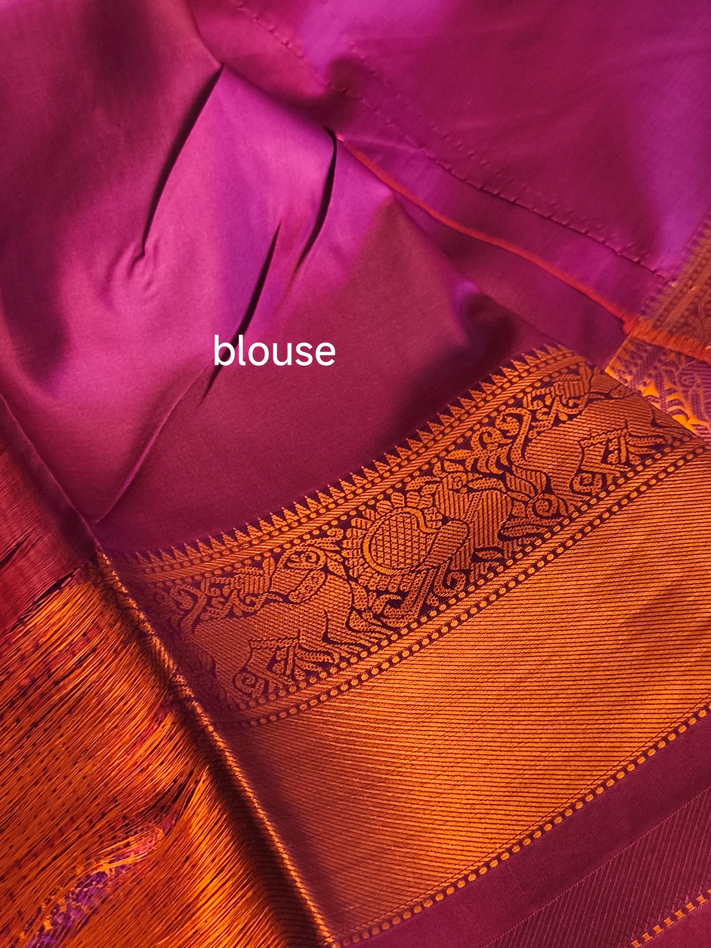 Traditional Kanchi embossed Soft Silk saree