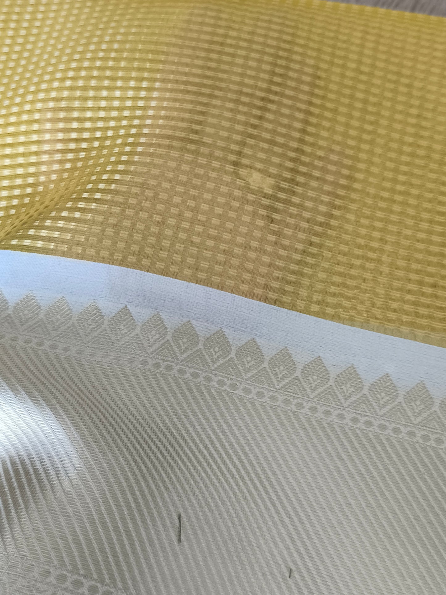 Gold finish Tissue silk saree