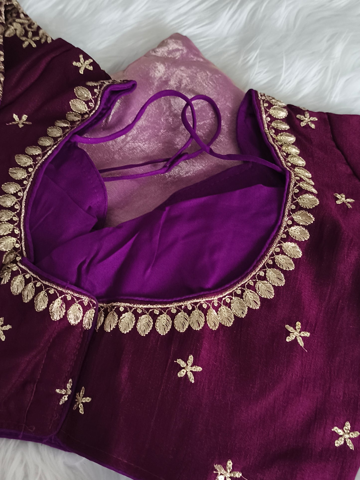 Pink Soft and shiny Space silk saree with Readymade Blouse
