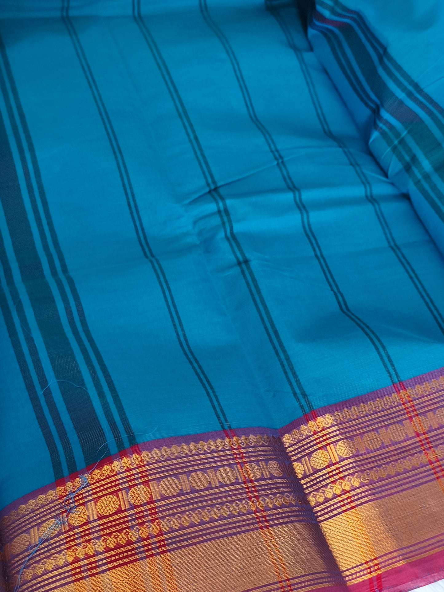 Pure handloom kanchi cotton saree