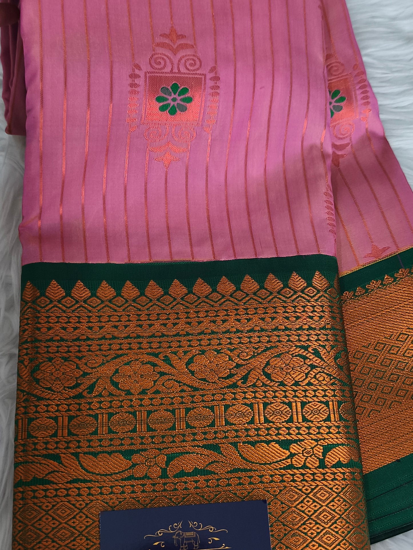 Kanchivaram Vairaoosi Bridal Silk Saree