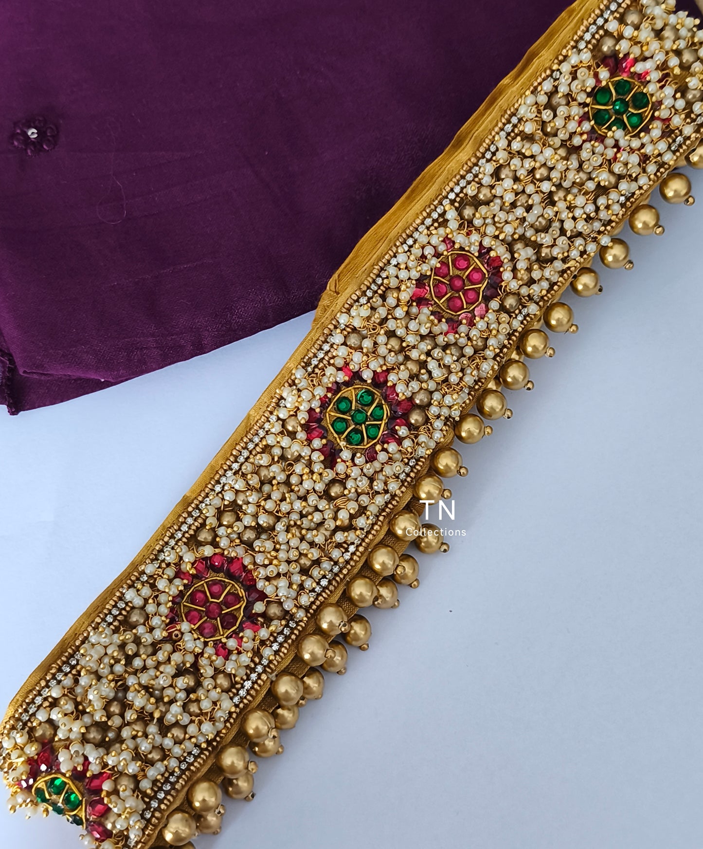 Bridal Beaded Hip Belt