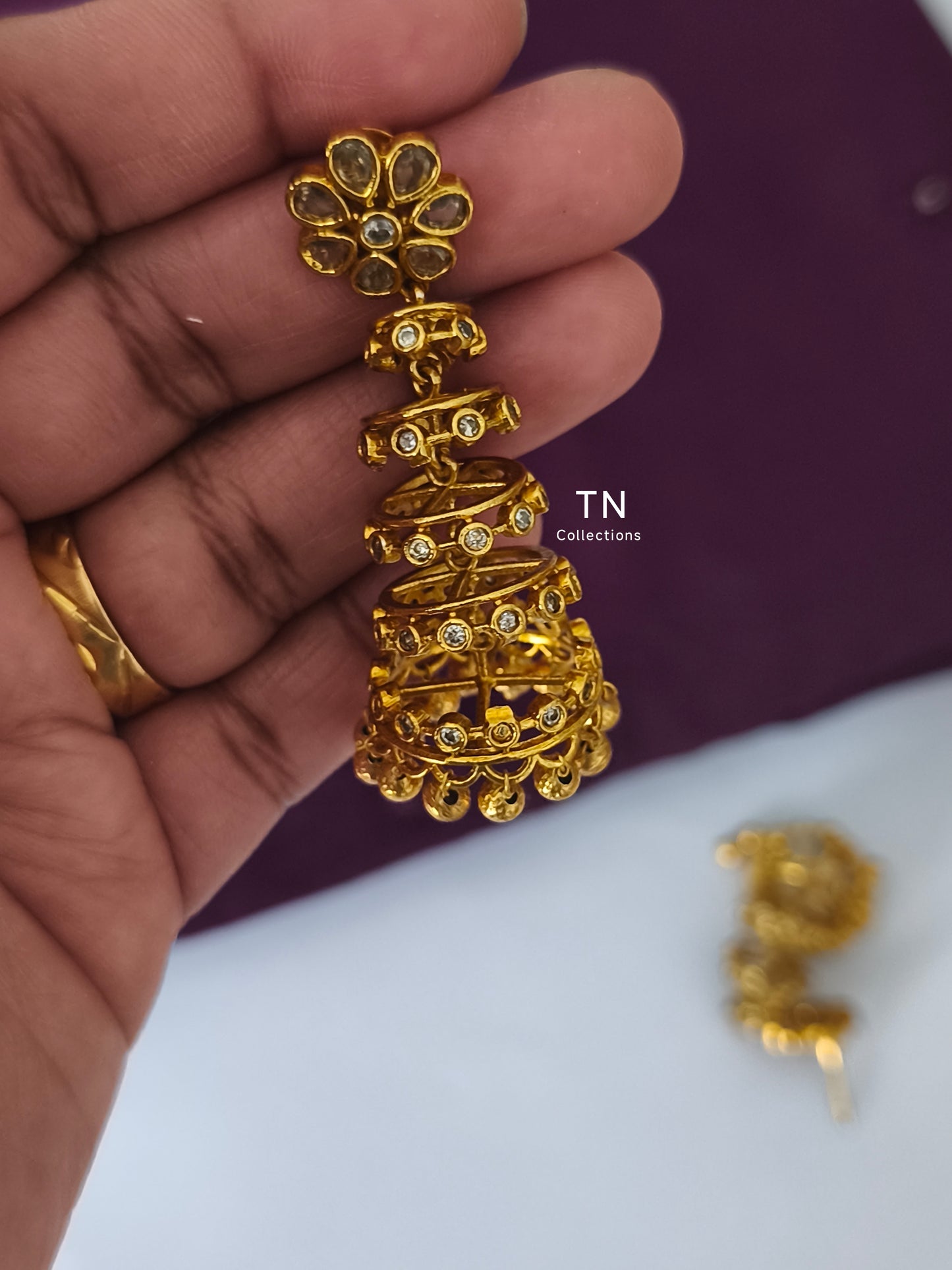 Unique Matte Finish Spiral Earrings