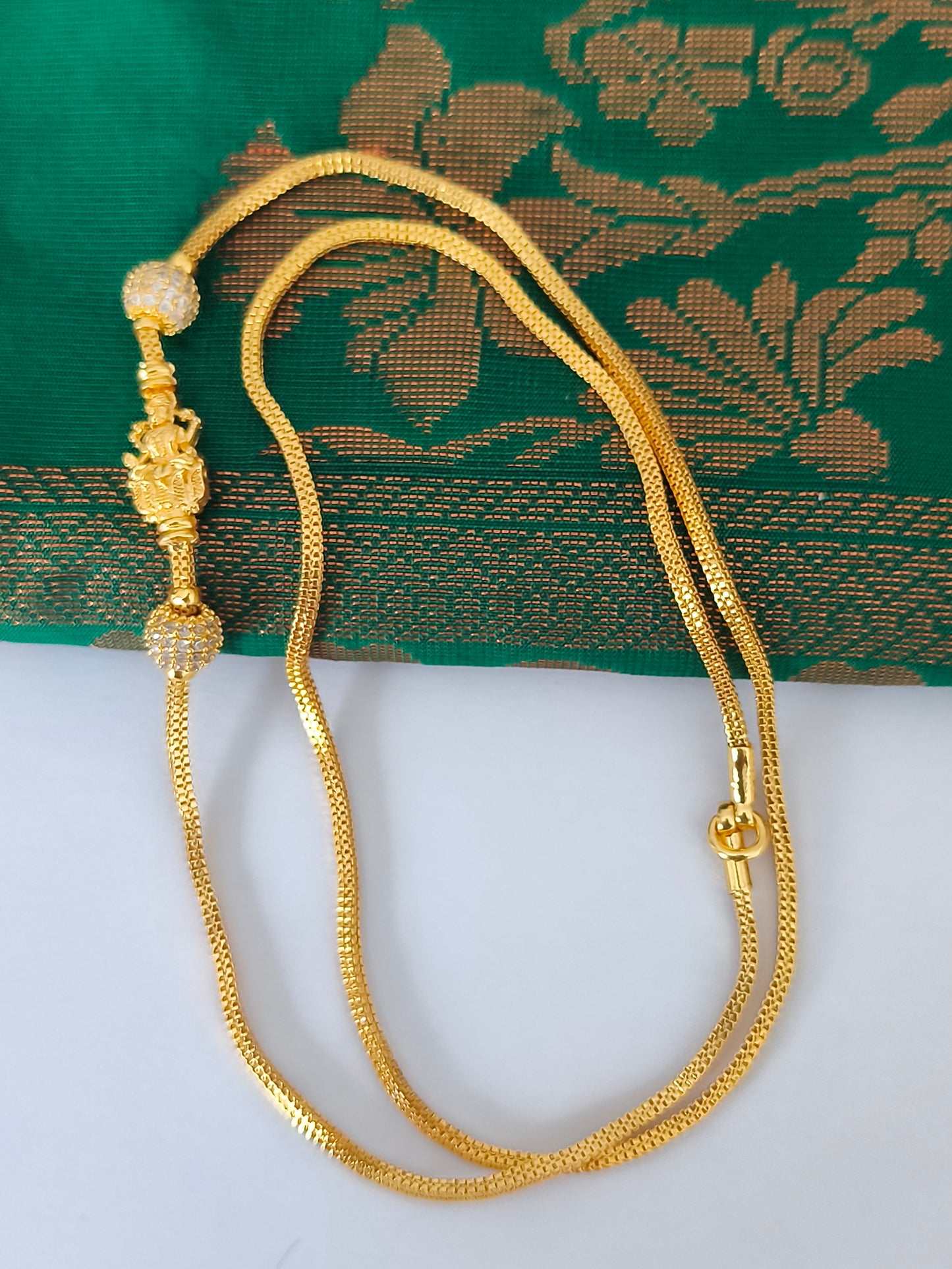 Micro gold plated Mugappu Chain
