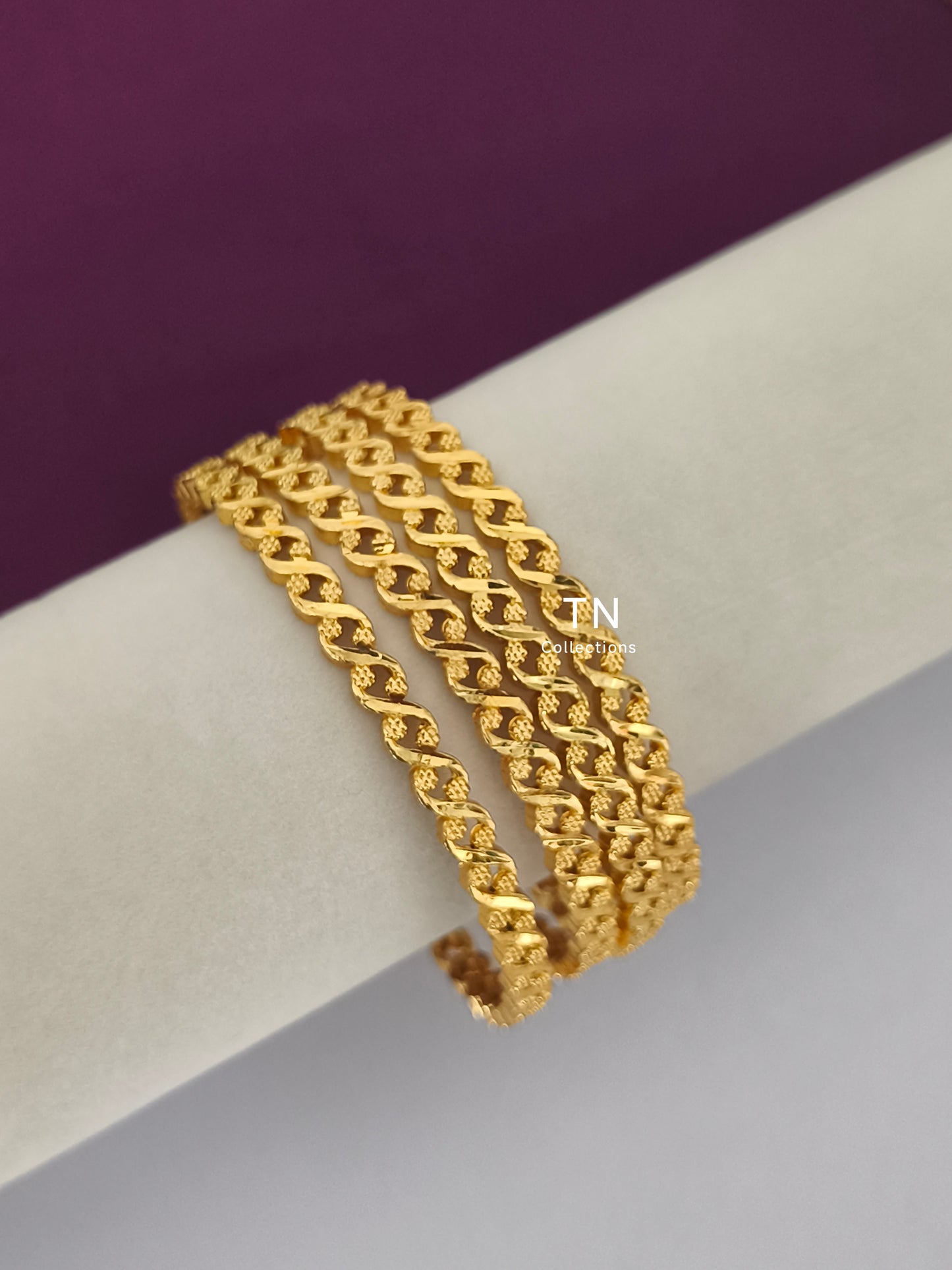 One gram gold forming Bangles Size 2.8