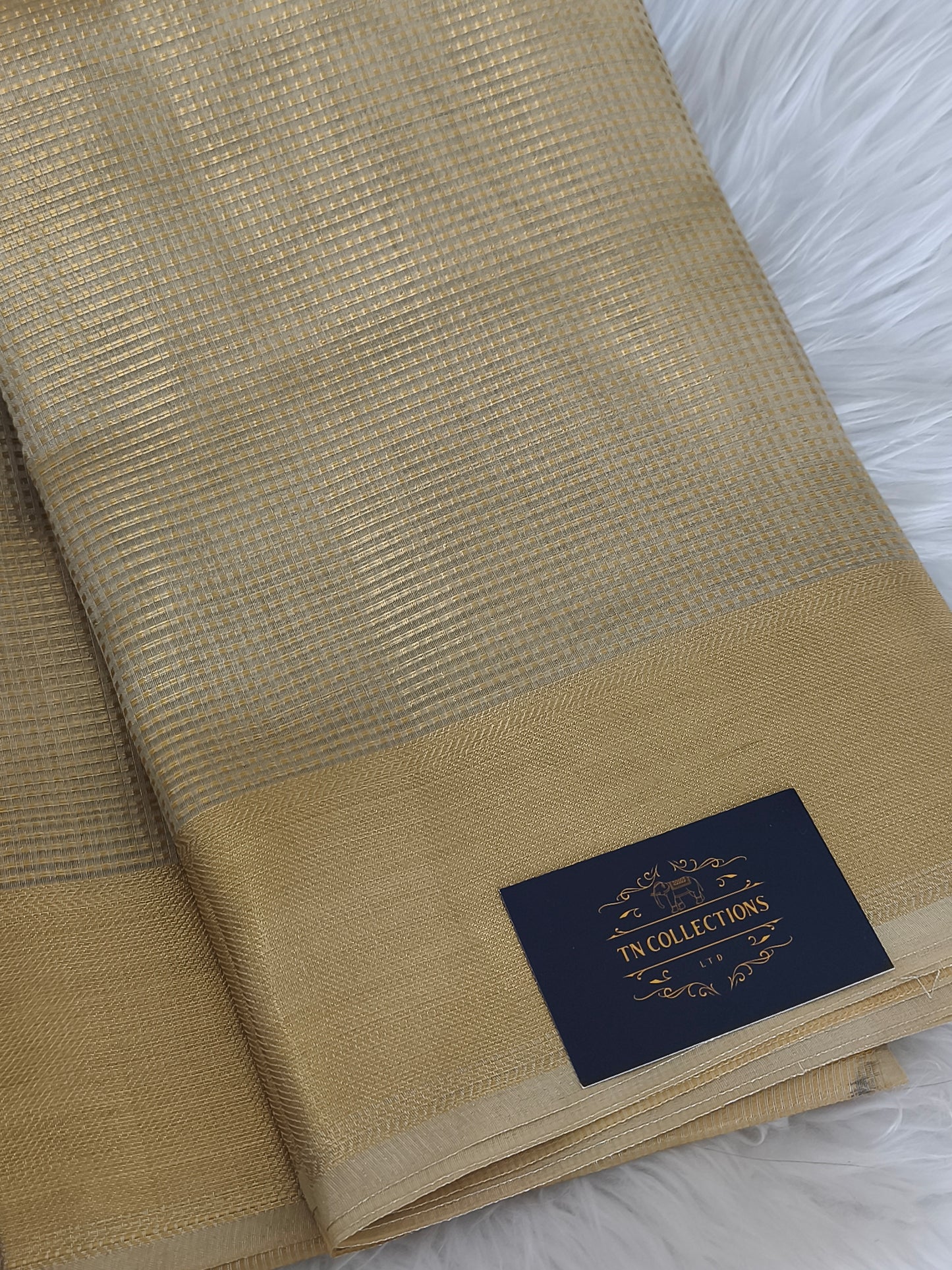 Nayanthara inspired Tissue Saree