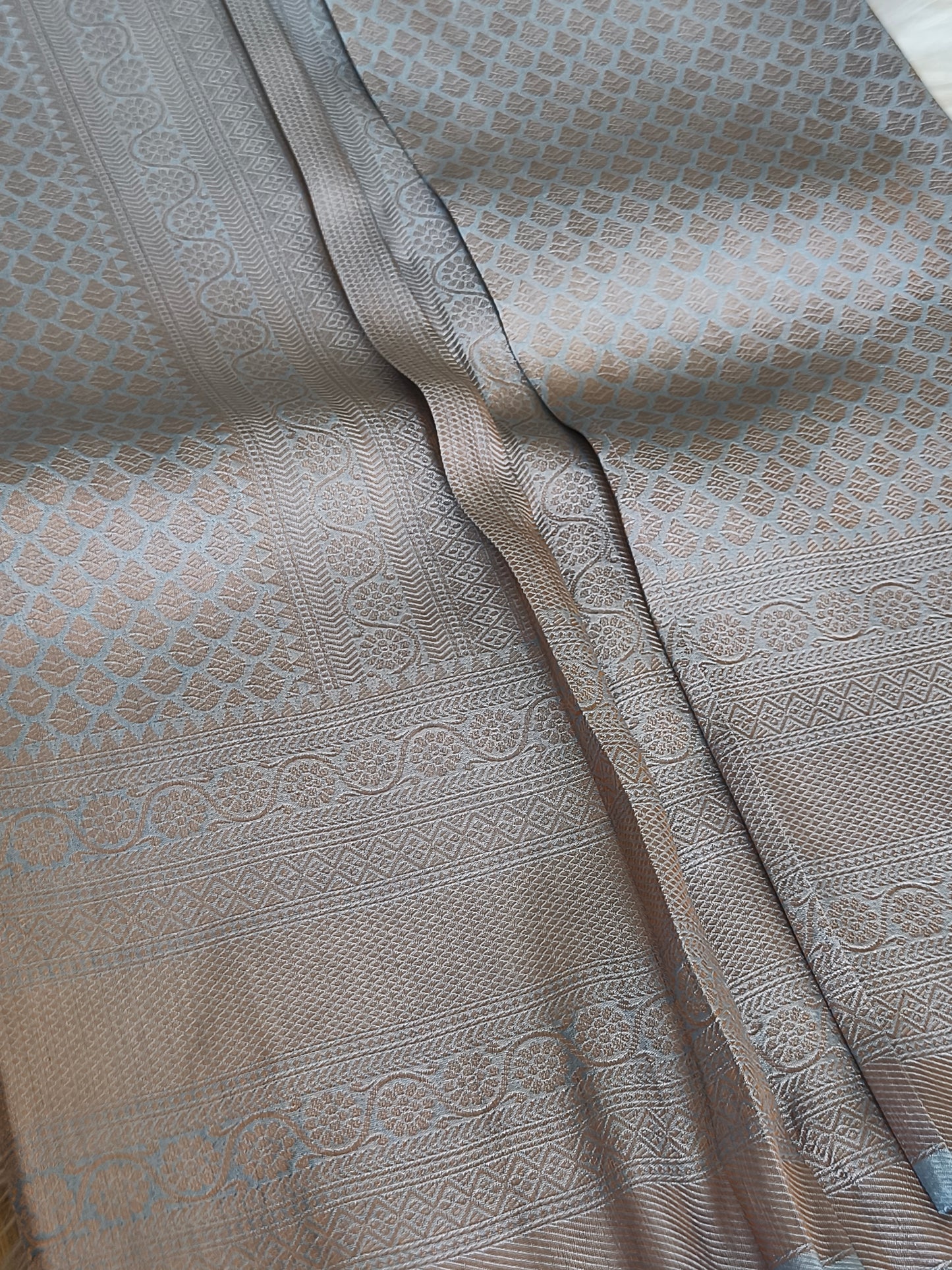 Soft Kubera Pattu Saree with running blouse and rich pallu