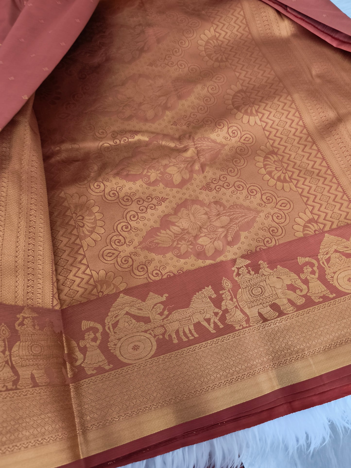 Pallakku Design Soft Silk Saree