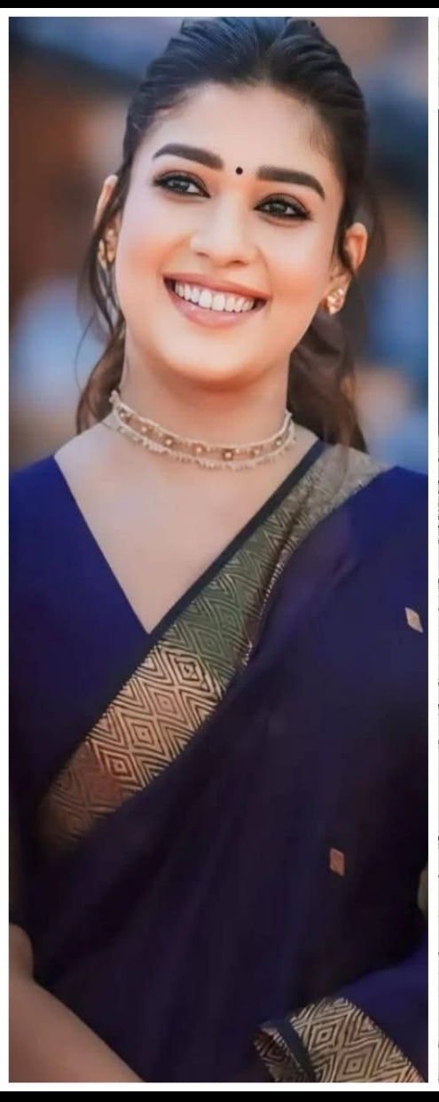 Nayanthara inspired Silk cotton saree