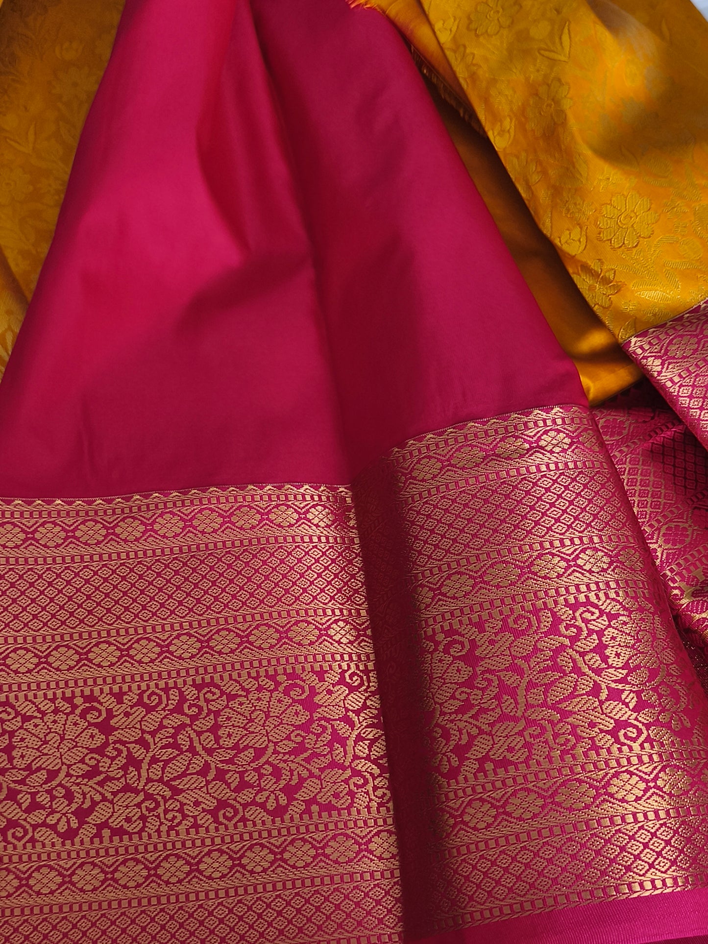 Traditional Colour Semi Kanchipuram Silk saree