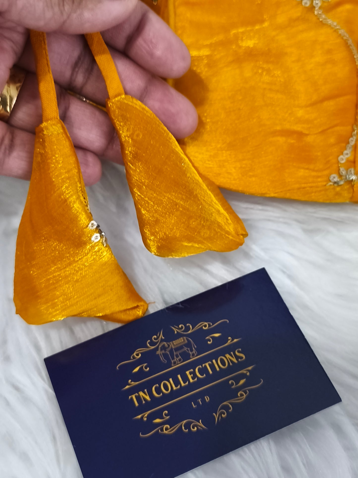 Readymade Saree Blouse (Yellow)
