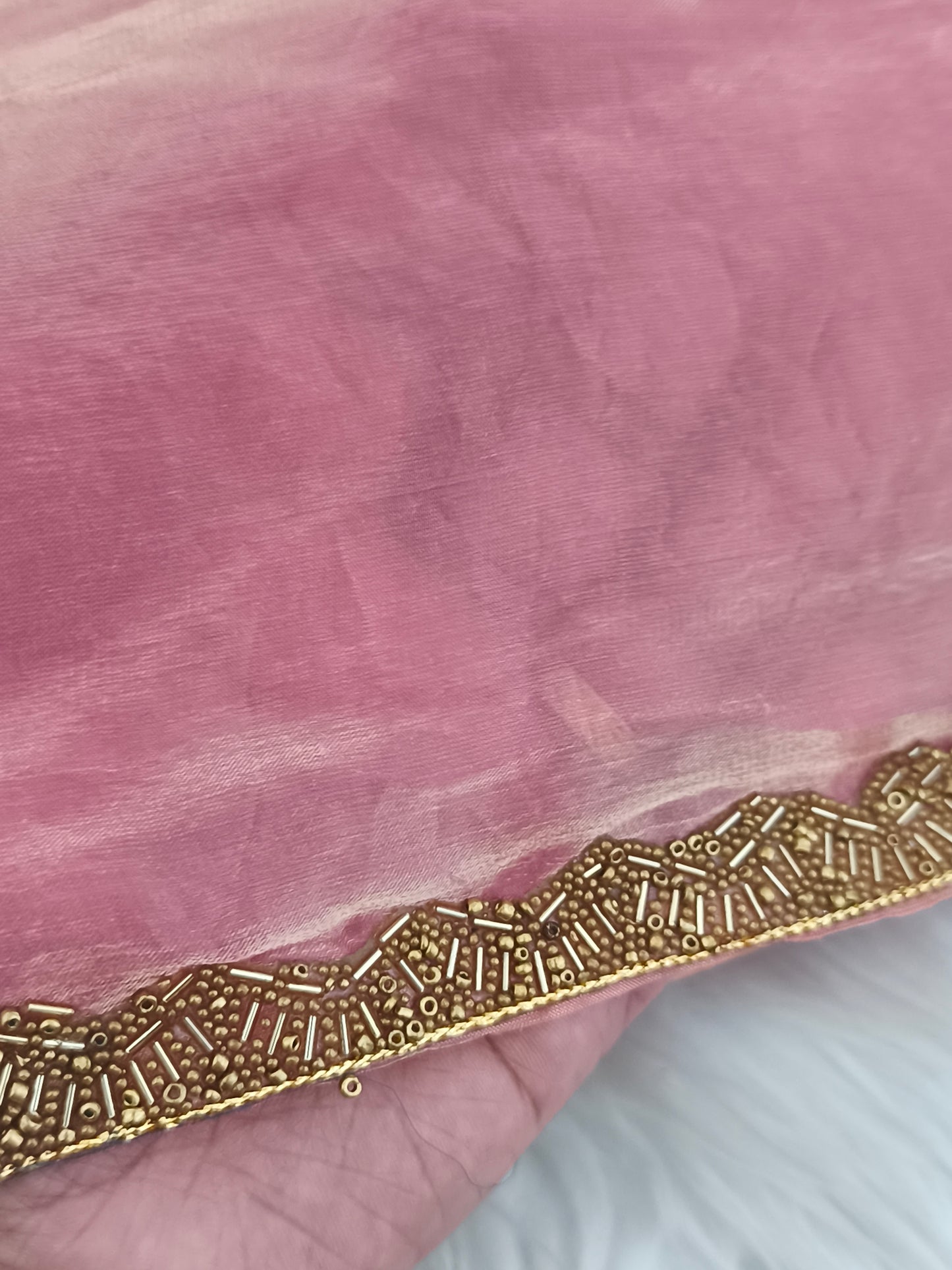 Beautiful Pink Soft Fendy Chiffon Party saree