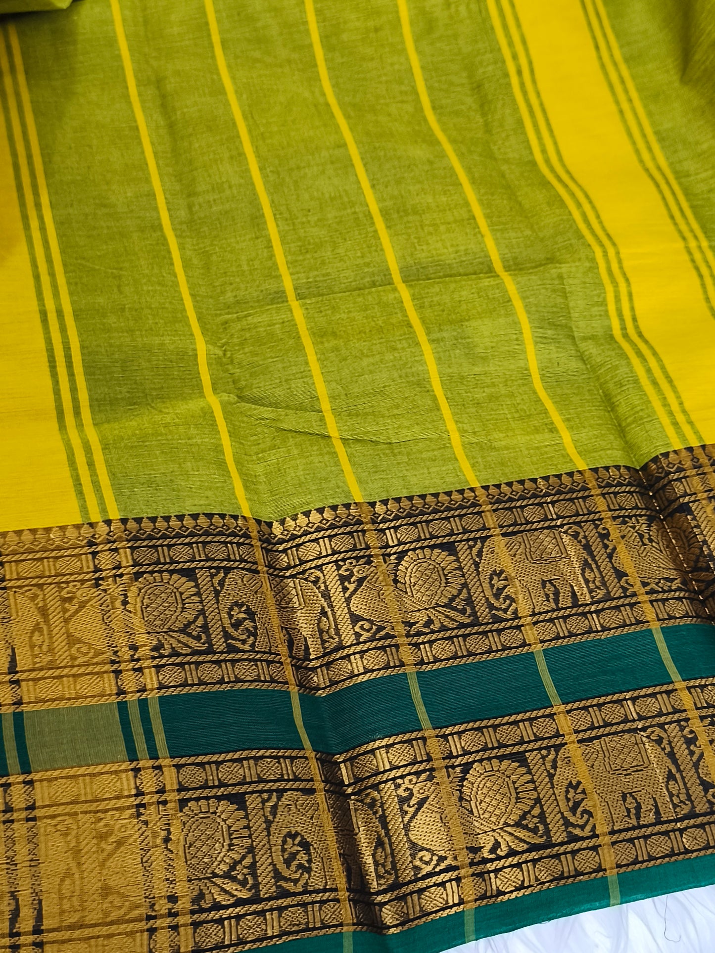 Pure handloom kanchi cotton saree