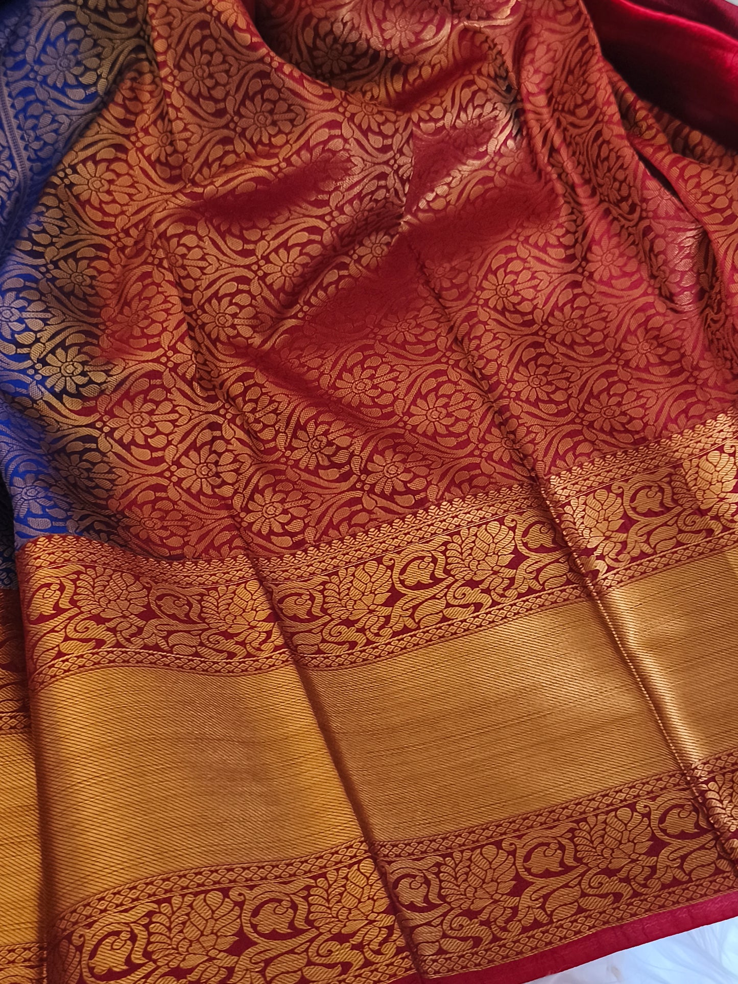 Premium Kanchi Semi silk saree