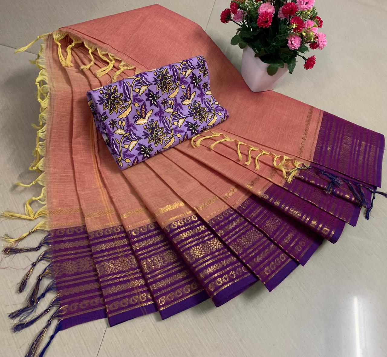 Pure Kanchi Cotton Saree