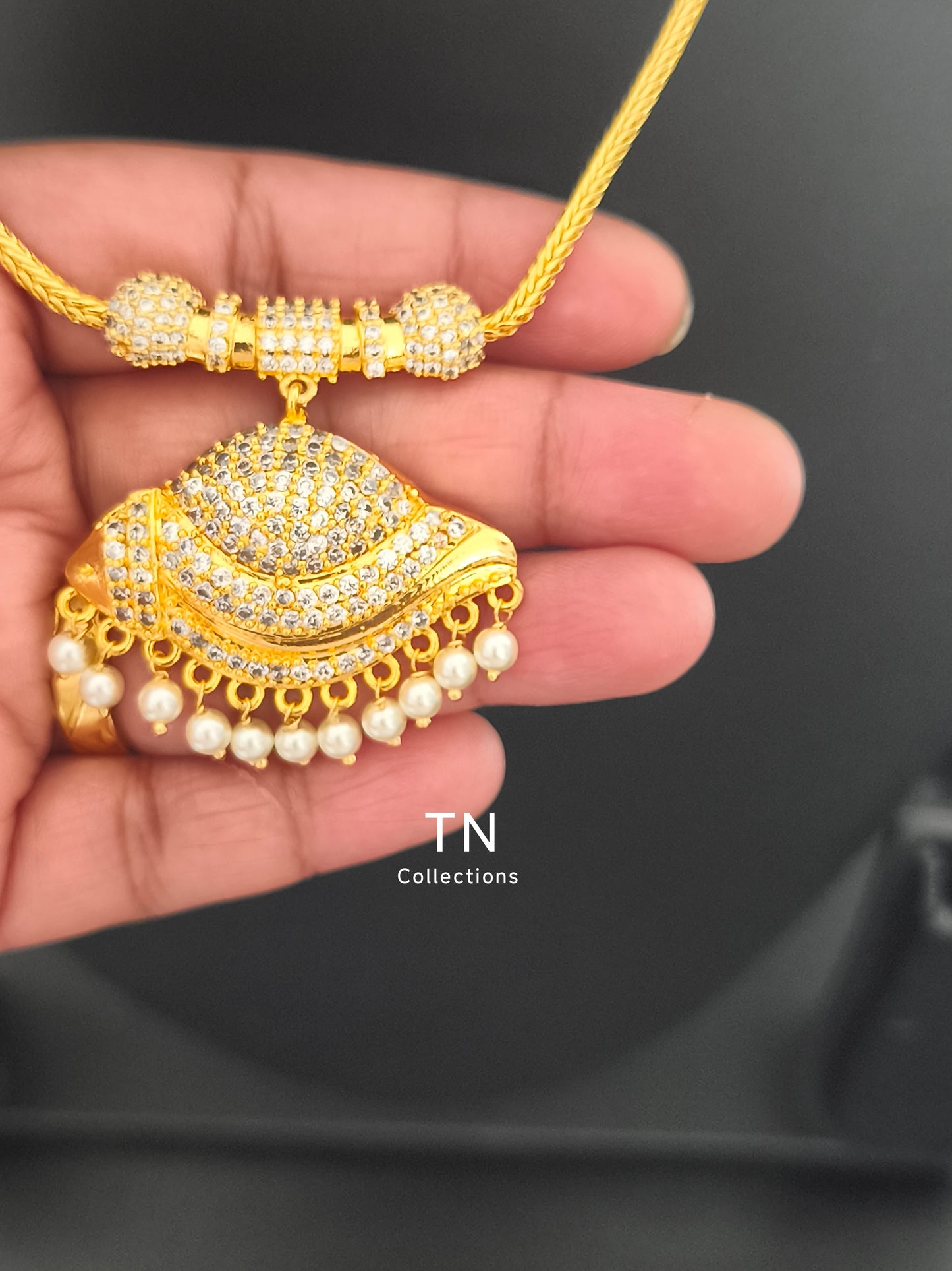 Micro gold plated Traditional Sangu Design Attiyal