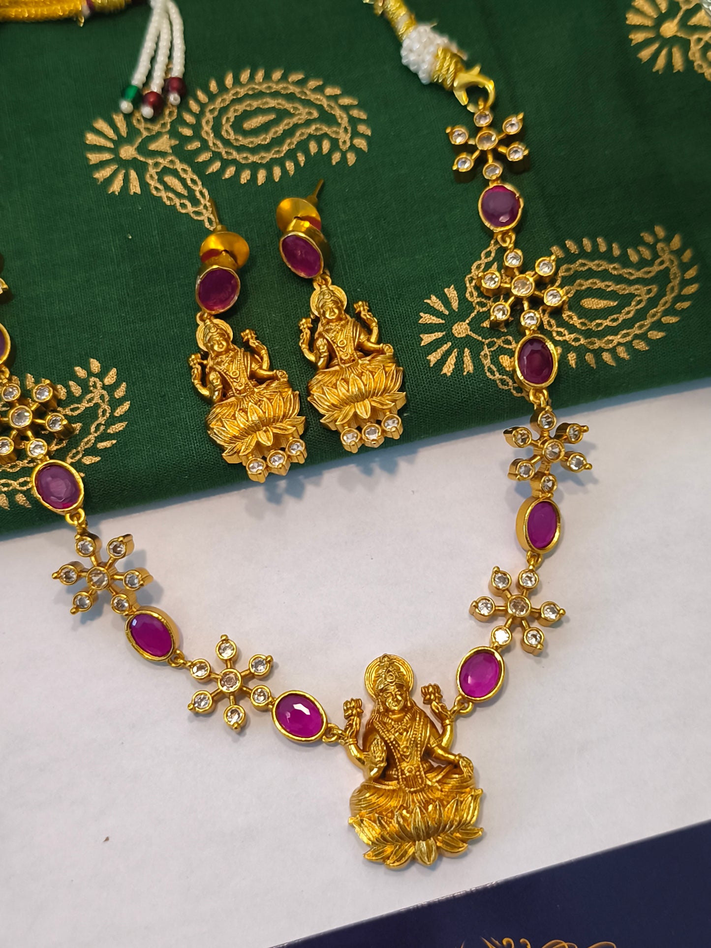 Matte Finish Luxmi Necklace Set