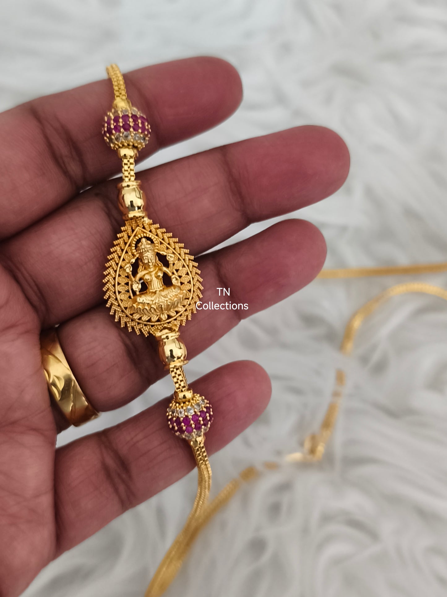 Micro gold plated Mugappu Chain