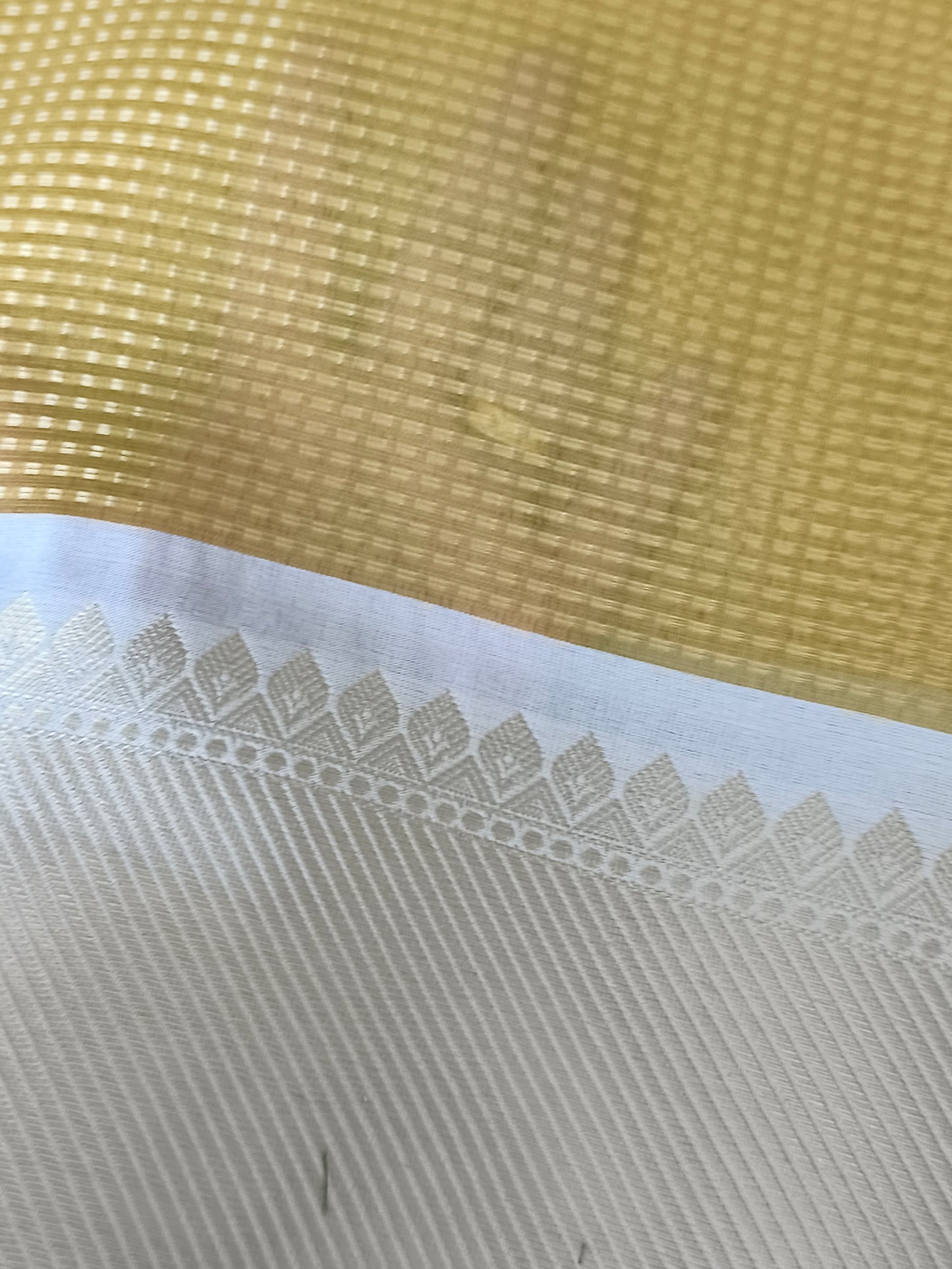 Gold finish Tissue silk saree