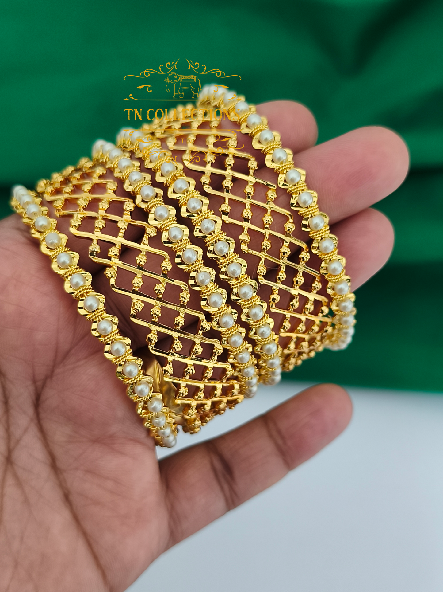 Micro Gold-Plated Modern Bangles Set (Size 2.6 )