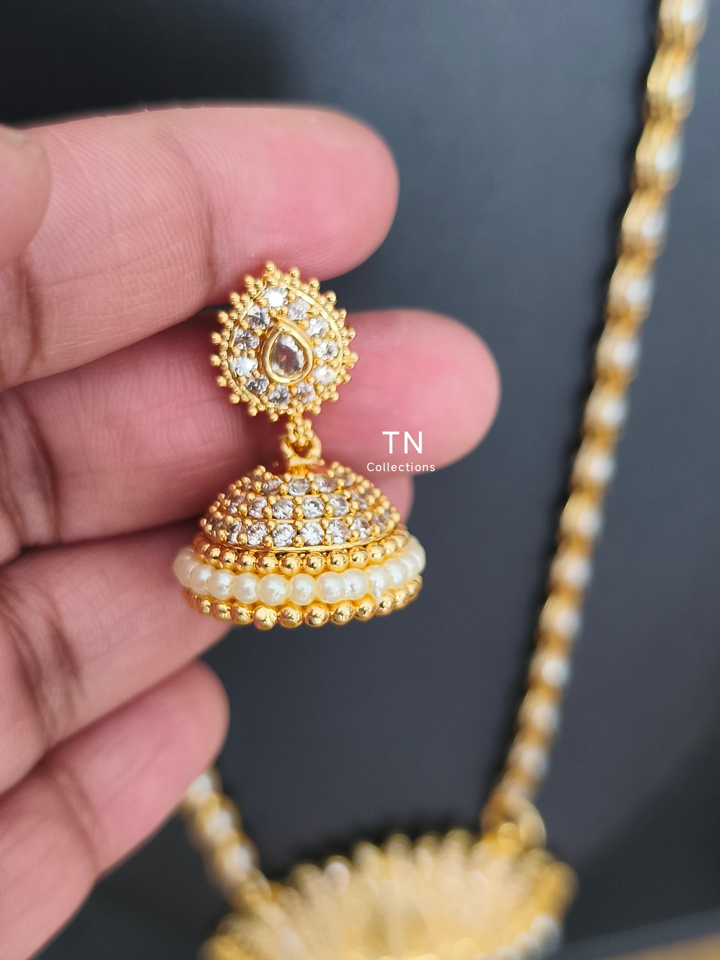 Micro gold plated Lotus Design Semi Bridal Set