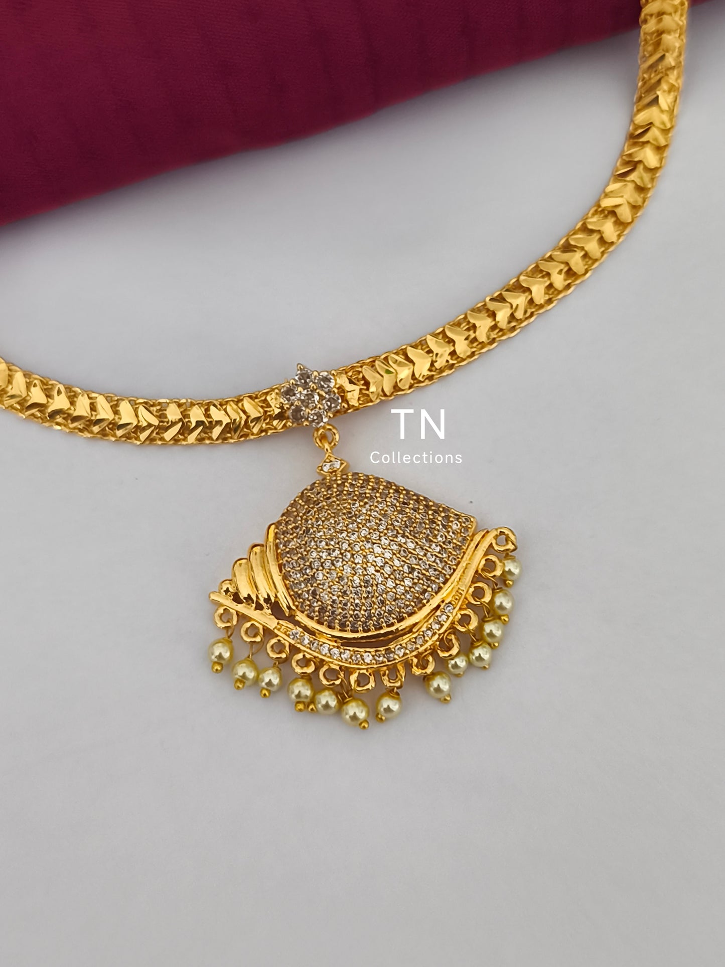 Micro gold plated Sangu Design Attiyal
