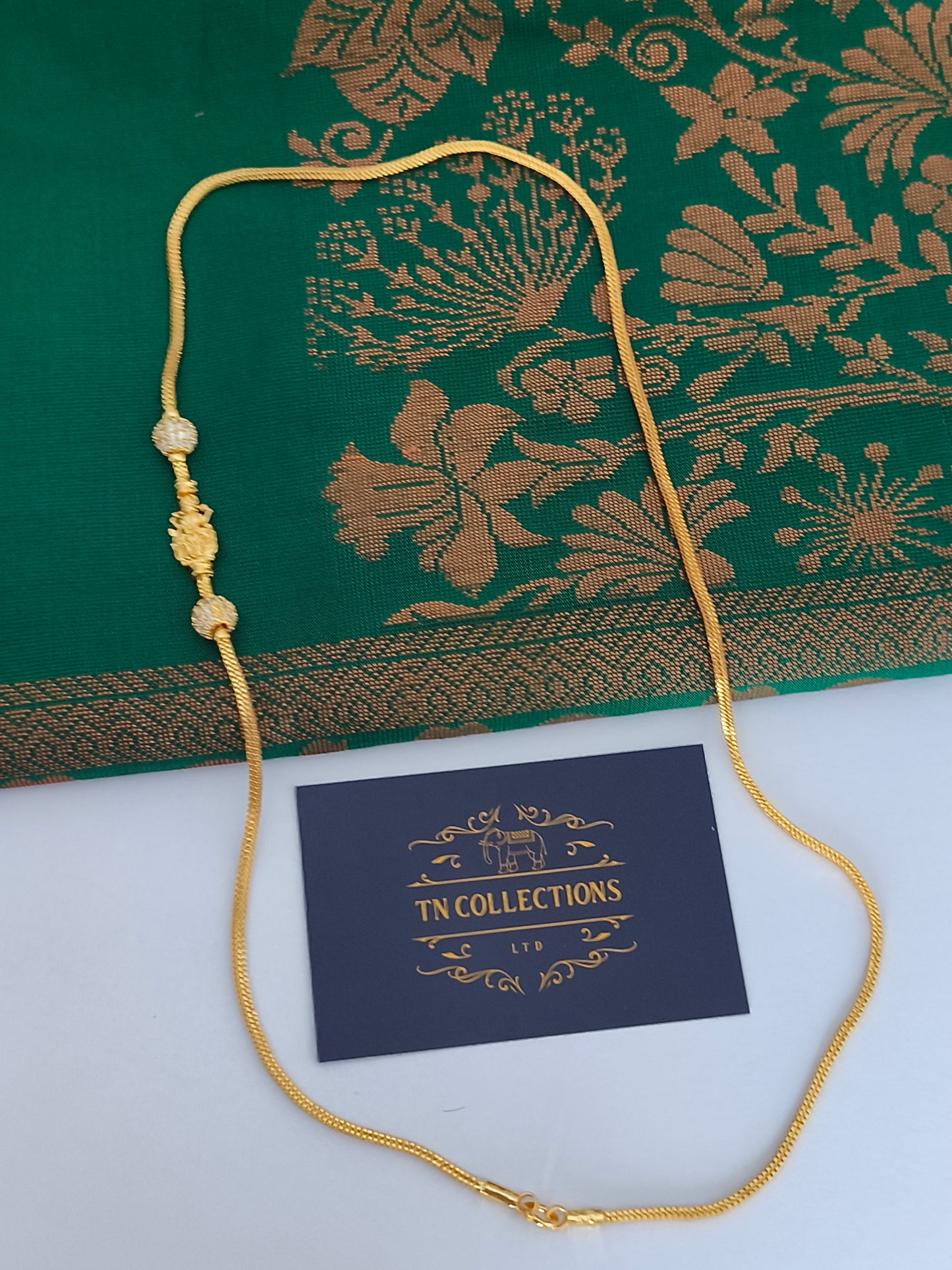 Micro gold plated Mugappu Chain