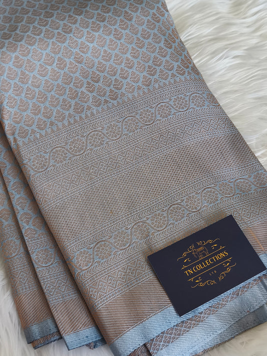 Soft Kubera Pattu Saree with running blouse and rich pallu