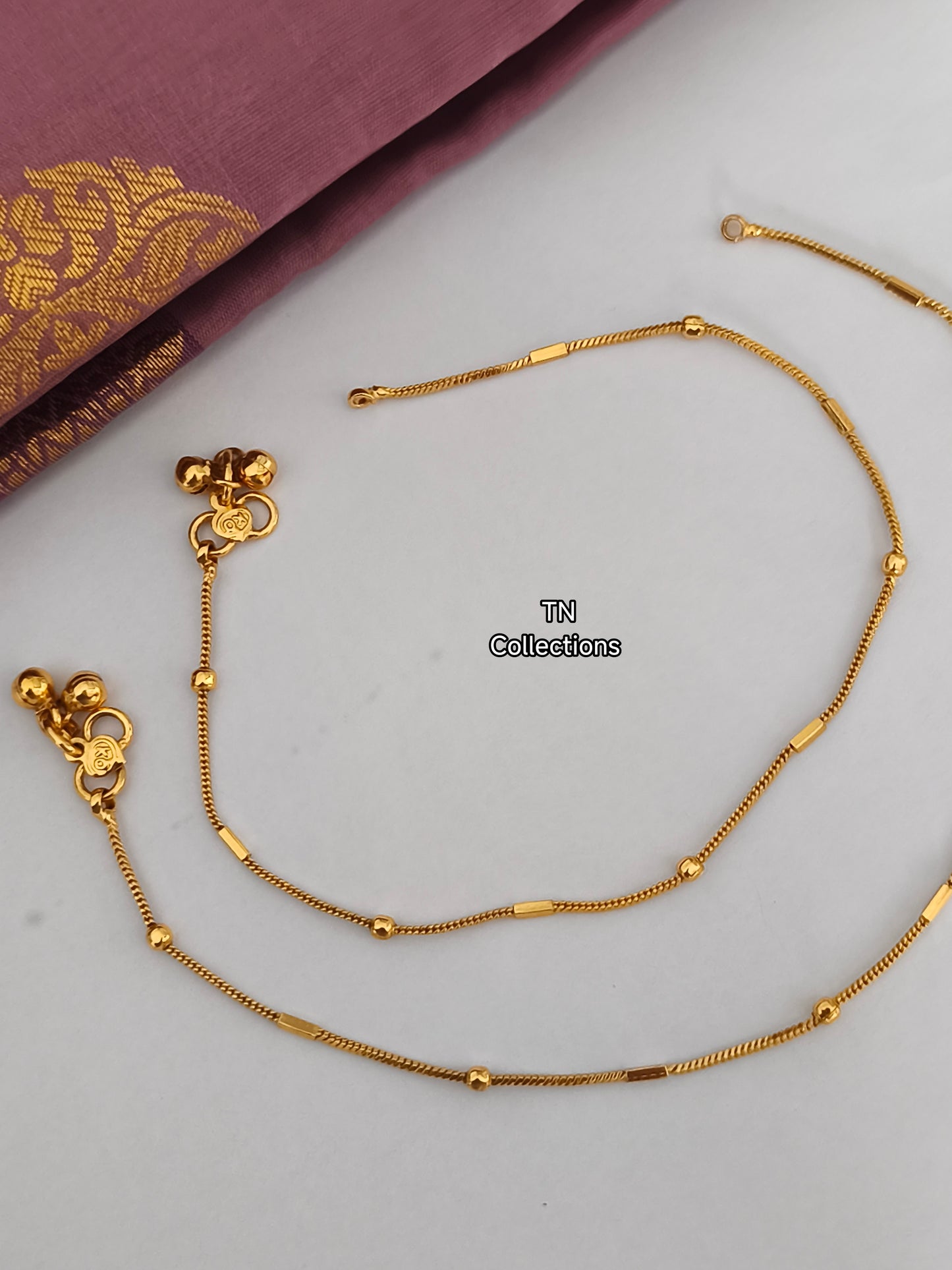 Antique Polish Simple Trendy Anklets