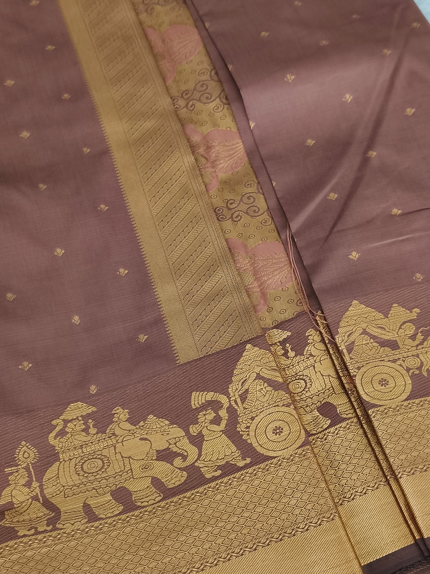 Pallakku Design Soft Silk Saree