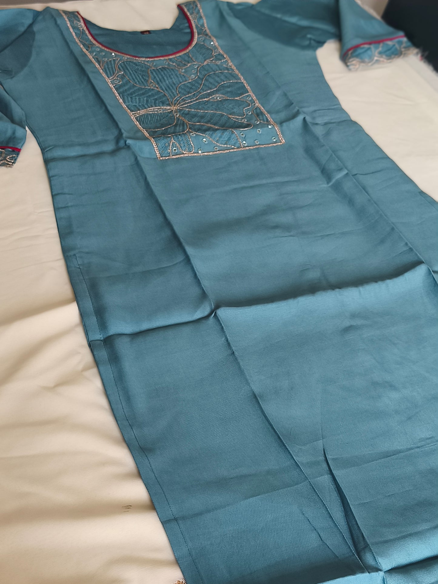 Readymade 3pcs Shalwar with bottom and duppatta