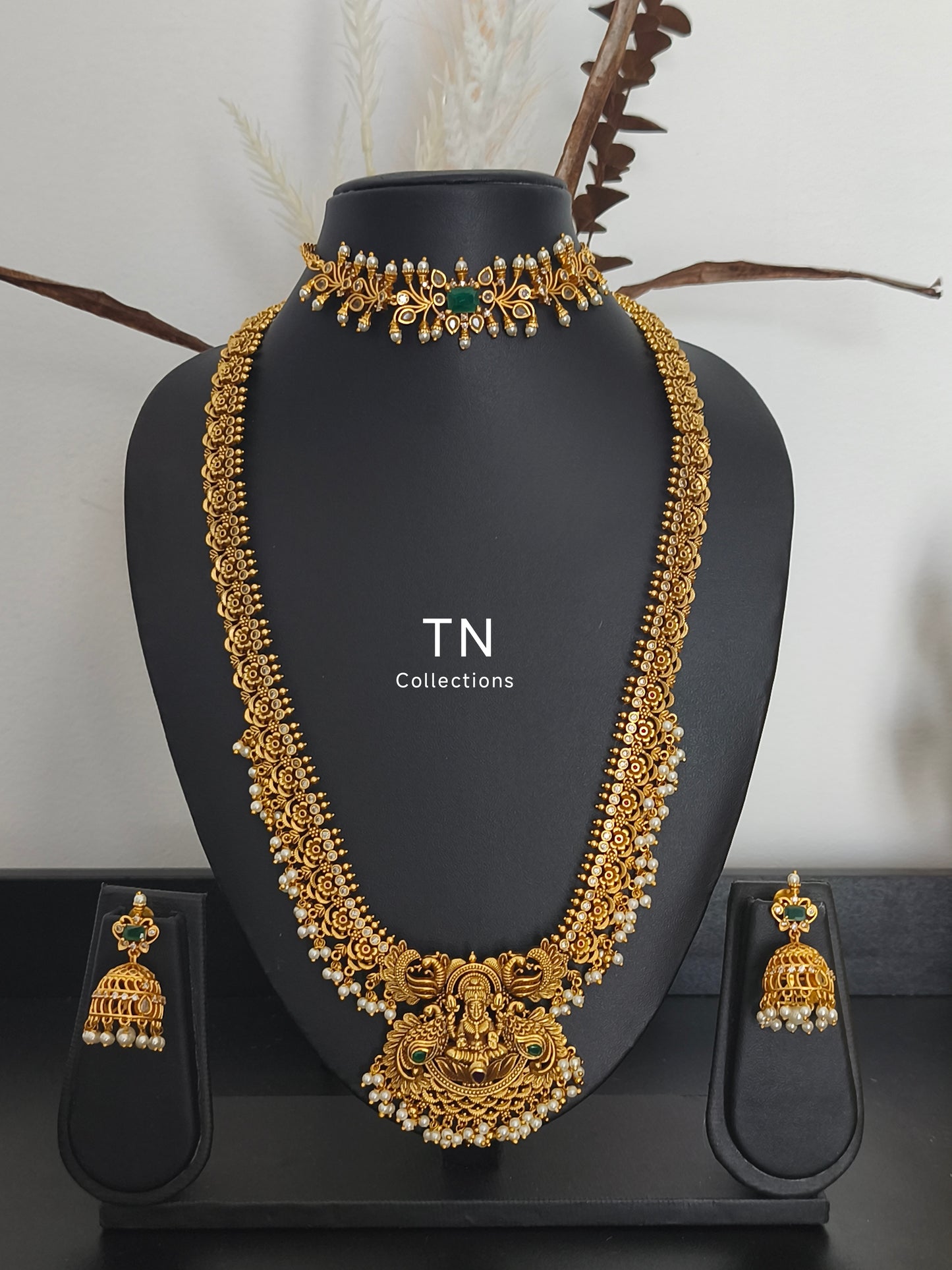 Antique Matte Finish Semi Bridal set