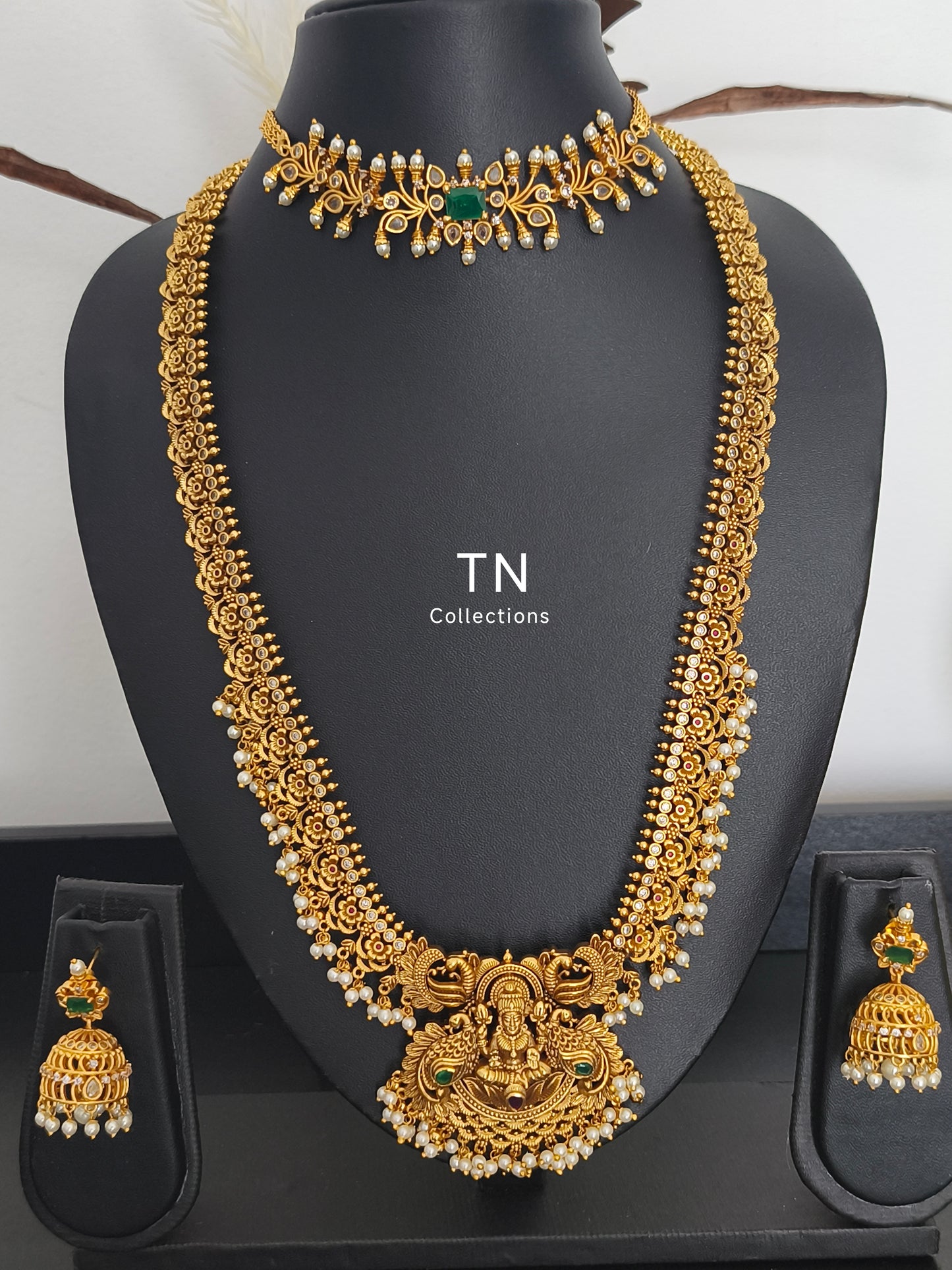 Antique Matte Finish Semi Bridal set