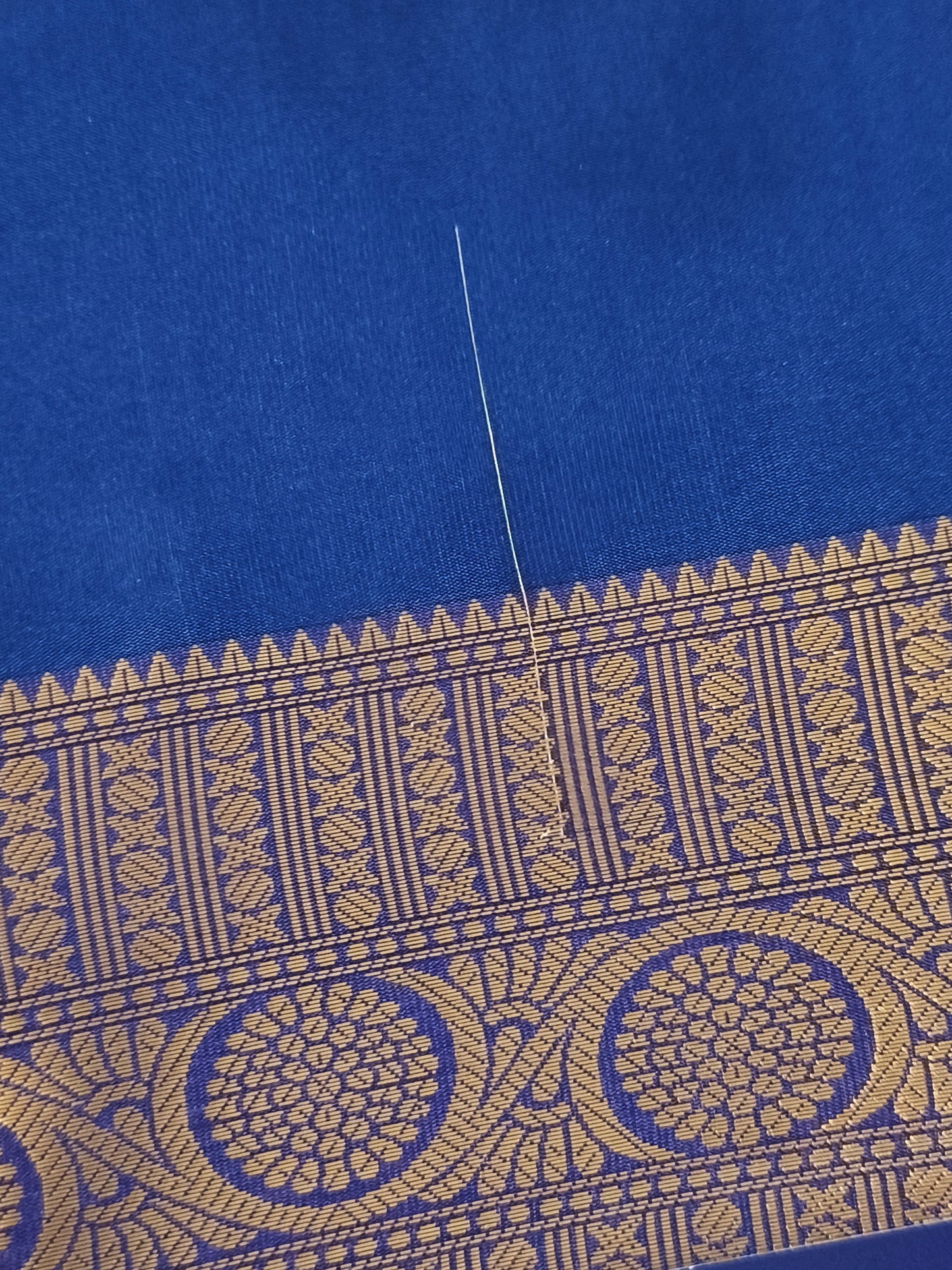 Luxury Semi Soft Silk Saree (Navy Blue)
