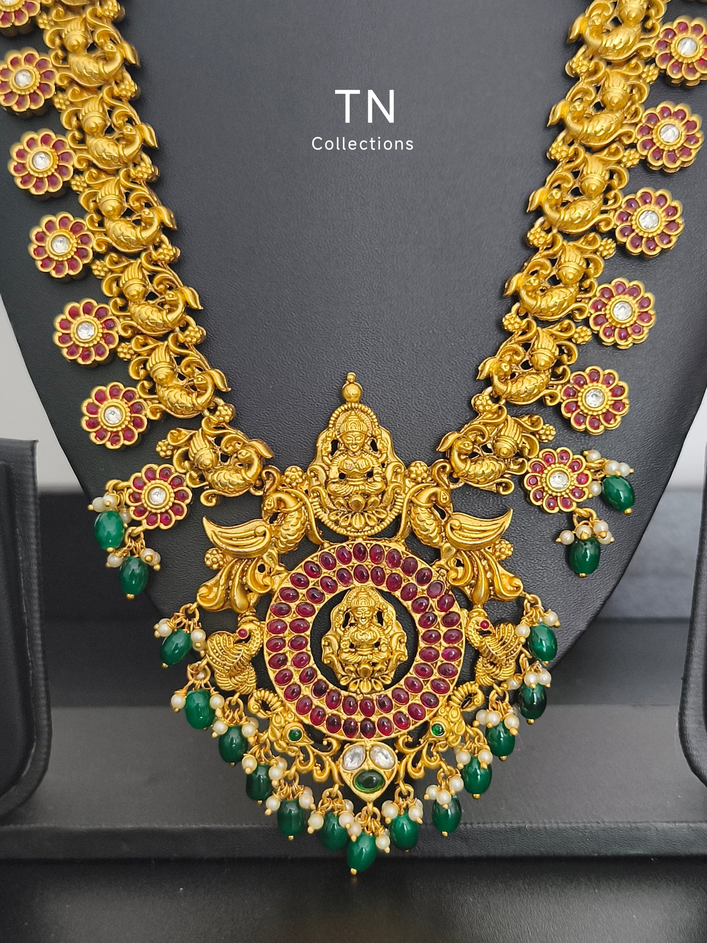 Antique finish long haaram