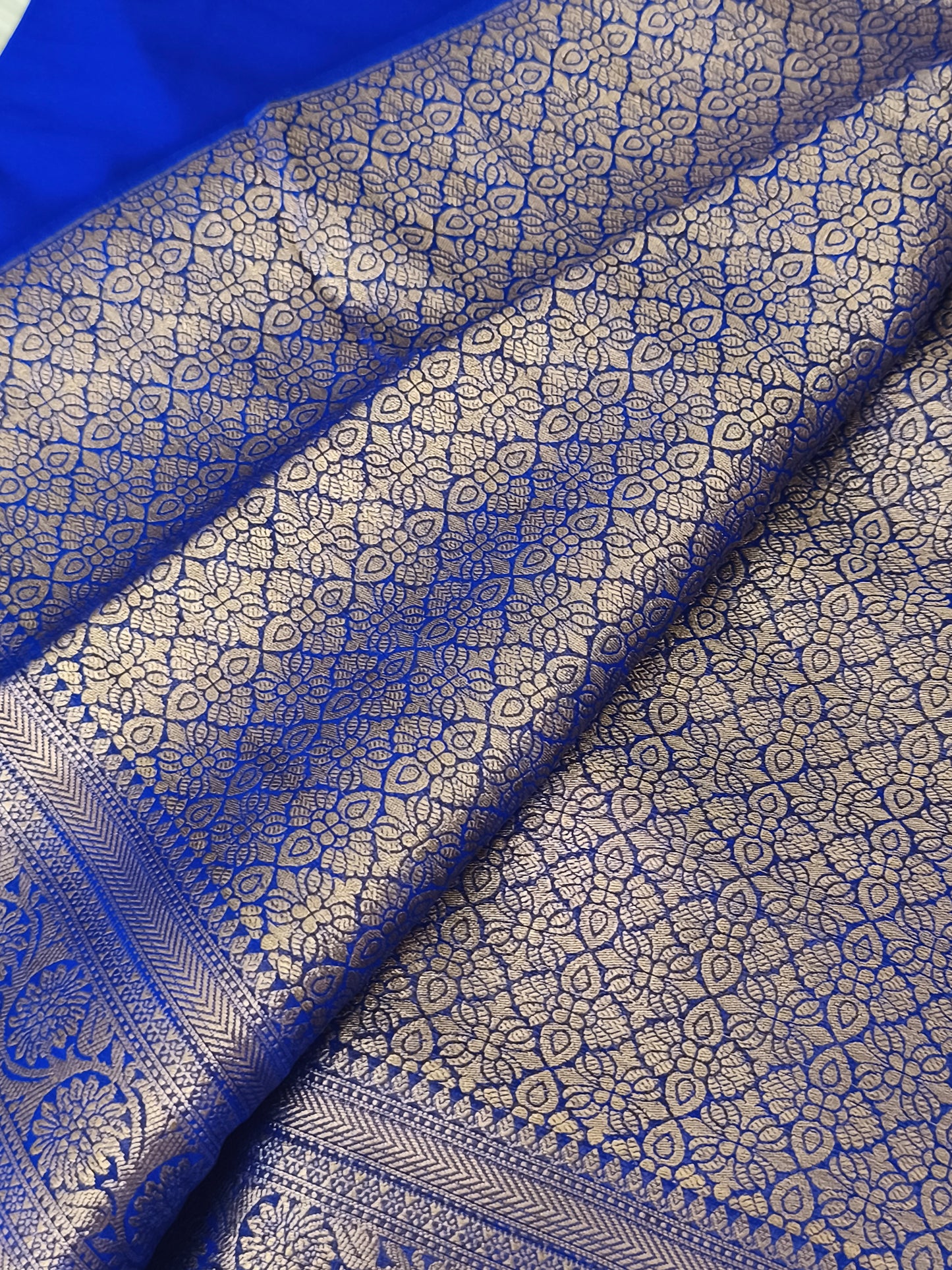 ROYAL BLUE colour Chiffon Georgette Party Saree