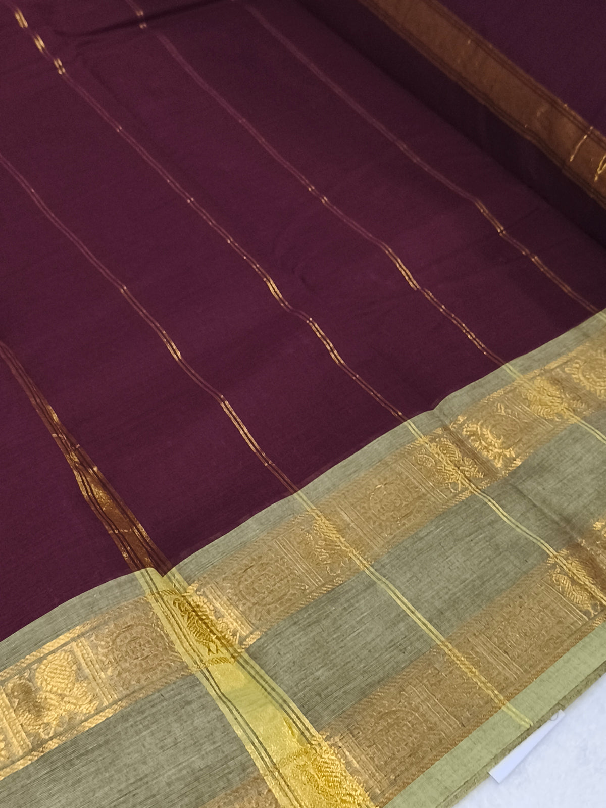 Pure handloom kanchi cotton saree