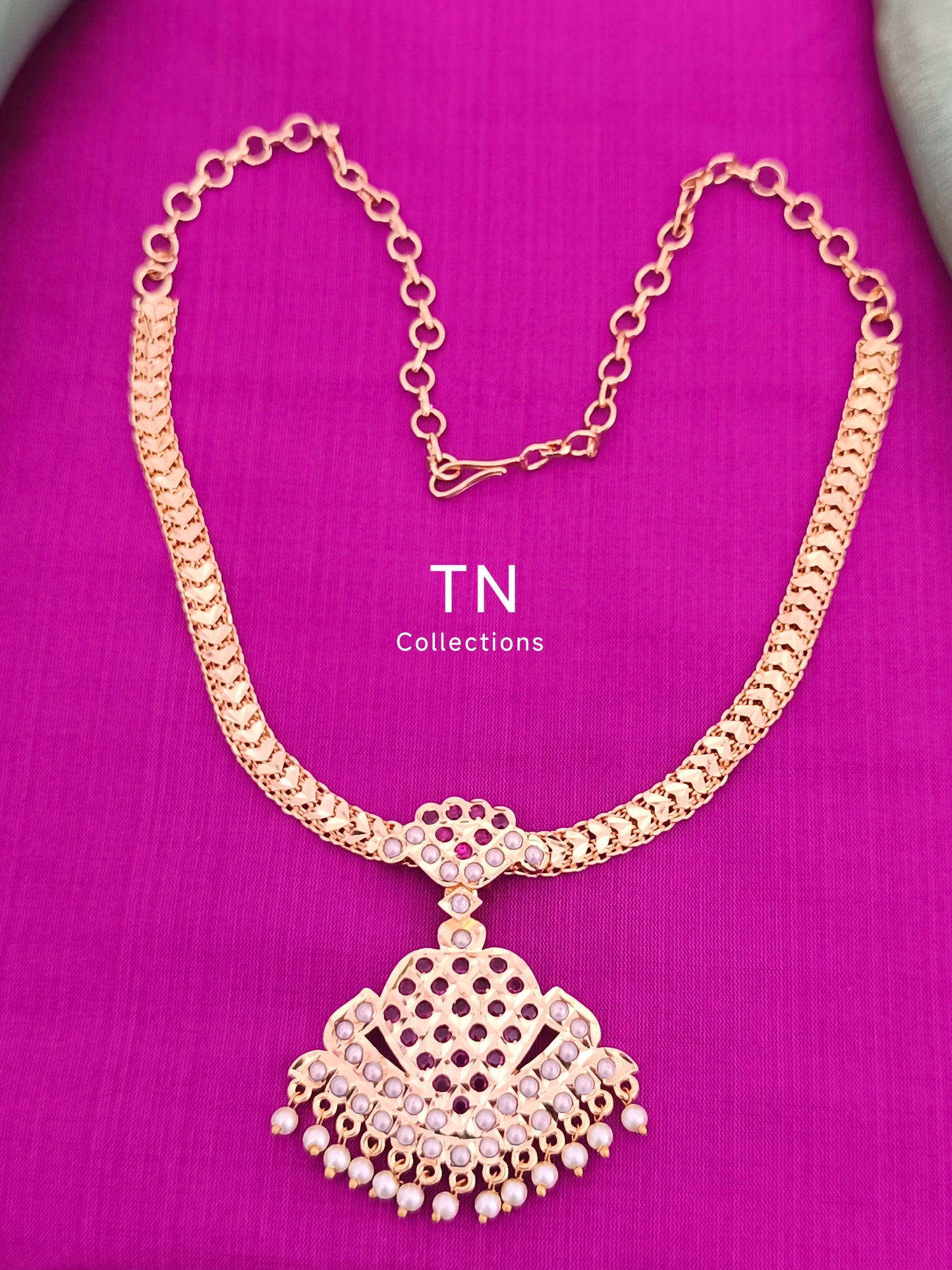 Micro gold plated Traditional Attiyal (Necklace )