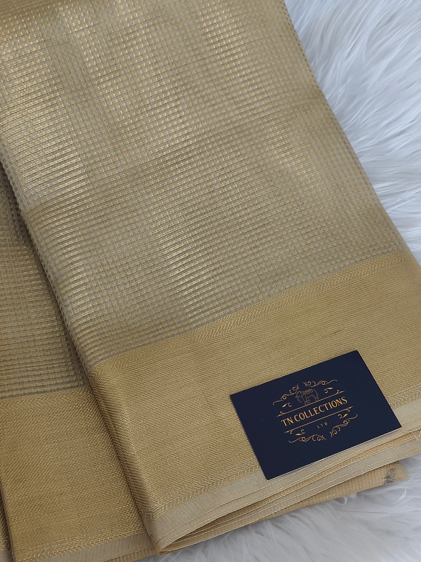 Nayanthara inspired Tissue Saree