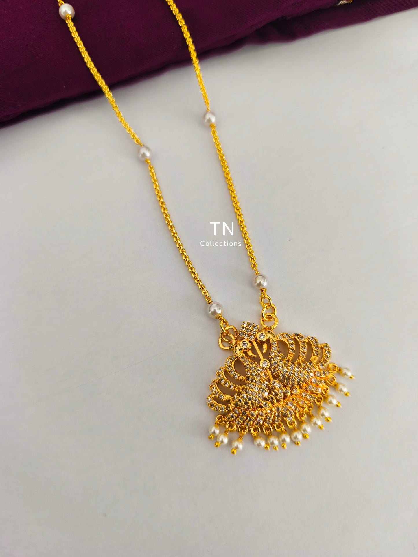 Micro gold plated Peacock Design Pathakkam