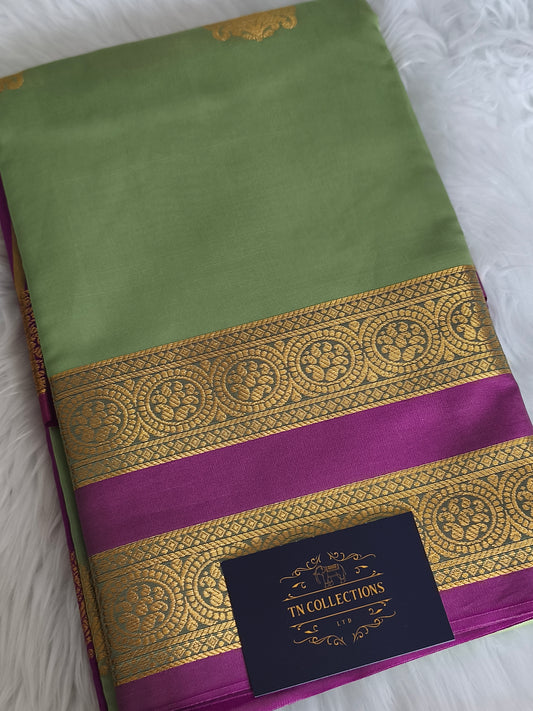 Traditional Kanchi Semi Soft silk saree