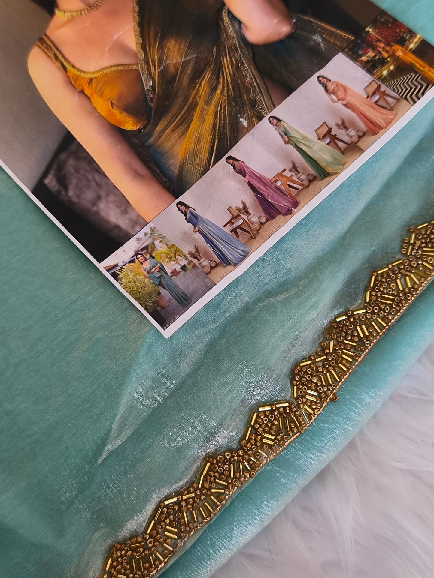 Soft Fendy Chiffon Party Saree light weight