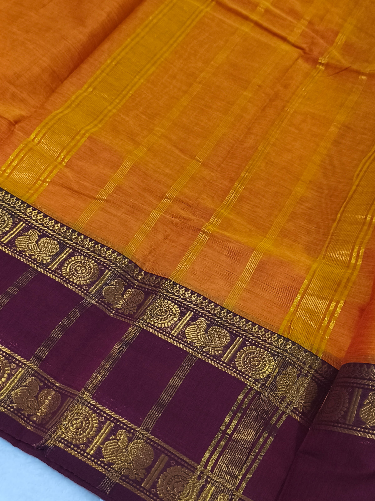 Pure Handloom Kanchi Cotton Saree